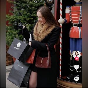 ZARA NWT Wool Blend Coat w Faux Fur Collar ZW Collection